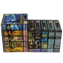 MaxRenard 50*70cm Jigsaw Puzzles 1000 Pieces Paper Assembling Painting Da Vinci Mona Lisa Art Puzzles Toys for Adults Kids Games