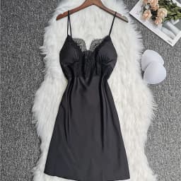 White 5PCS Sleep Set Pajamas Lady Lace Satin Pyjamas Kimono Bath Gown Loose Sleepwear Home Cloting V-Neck Casual Nightwear