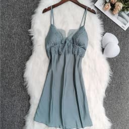 White 5PCS Sleep Set Pajamas Lady Lace Satin Pyjamas Kimono Bath Gown Loose Sleepwear Home Cloting V-Neck Casual Nightwear