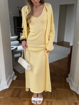 Hirsionsan Soft Loose Sets Women Three Pieces Long Sleeve Cardigan & Sexy Vest Dresses Elegant Female Hollow Outfits Tracksuit