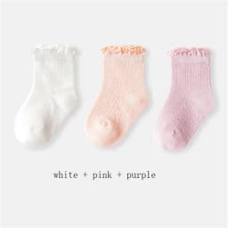3Pairs Mesh Babies Socks for Girls Boy Ruffles Children's Socks Cheap Baby Stuff for Newborn Baby Items Kids Bebe Accessories