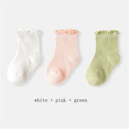 3Pairs Mesh Babies Socks for Girls Boy Ruffles Children's Socks Cheap Baby Stuff for Newborn Baby Items Kids Bebe Accessories