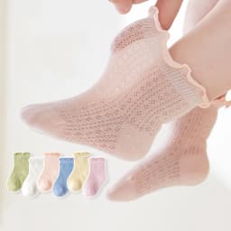 3Pairs Mesh Babies Socks for Girls Boy Ruffles Children's Socks Cheap Baby Stuff for Newborn Baby Items Kids Bebe Accessories
