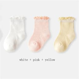 3Pairs Mesh Babies Socks for Girls Boy Ruffles Children's Socks Cheap Baby Stuff for Newborn Baby Items Kids Bebe Accessories