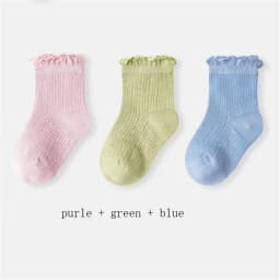 3Pairs Mesh Babies Socks for Girls Boy Ruffles Children's Socks Cheap Baby Stuff for Newborn Baby Items Kids Bebe Accessories