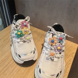 8Pcs Shoe Laces Charms for Sneakers Decorations Advanced Irregular Flowers Shoe Charm Buckle DIY Dopamine Shoes Accessories