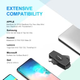 Rocketek CSCR3 Smart CAC Card Reader Type-c Bank Tax Declaration SIM Card/IC Card ID Card Reader