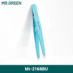 MR.GREEN Eyebrow Tweezer Colorful Hair Beauty Fine Hairs Puller Stainless Steel Slanted Eye Brow Clips Removal Makeup Tools