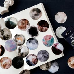 45pcs/box Cute Creative Moon Mini Sticker Ablum Diary Scrapbooking Bullet Journaling Labels Deco Album DIY Stationery Stickers
