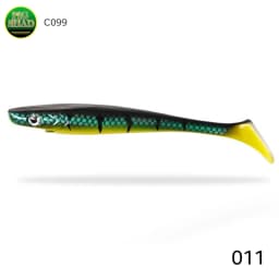 Hunthouse Pike Fishing Lure Pig Shad 120mm/150mm/200mm Paint Printing Paddle Tail Shad Silicone Souple Leurre Natural Musky Fish
