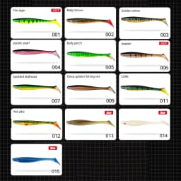 Hunthouse Pike Fishing Lure Pig Shad 120mm/150mm/200mm Paint Printing Paddle Tail Shad Silicone Souple Leurre Natural Musky Fish