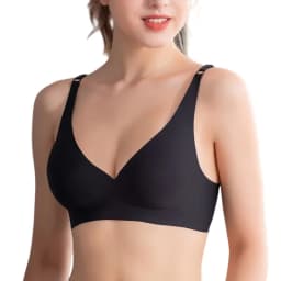 Sexy Seamless Bras For Women Wire Free Push Up Brassiere Deep V-Neck Lingerie U-Back 2-Hook Underwear Intimates S-5XL