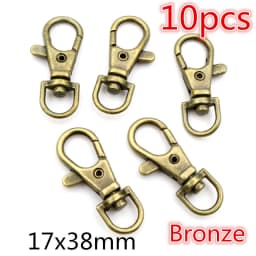 5-10pcs Snap Hook Trigger Clips Buckles For Keychain Lobster Lobster Clasp Hooks for Necklace Key Ring Clasp Jewelry Supplies