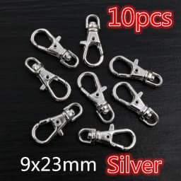 5-10pcs Snap Hook Trigger Clips Buckles For Keychain Lobster Lobster Clasp Hooks for Necklace Key Ring Clasp Jewelry Supplies