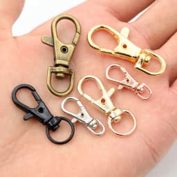 5-10pcs Snap Hook Trigger Clips Buckles For Keychain Lobster Lobster Clasp Hooks for Necklace Key Ring Clasp Jewelry Supplies