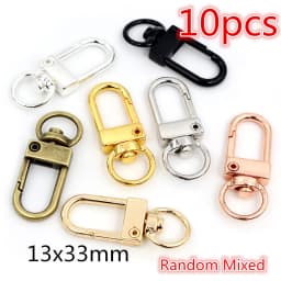 5-10pcs Snap Hook Trigger Clips Buckles For Keychain Lobster Lobster Clasp Hooks for Necklace Key Ring Clasp Jewelry Supplies