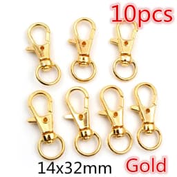 5-10pcs Snap Hook Trigger Clips Buckles For Keychain Lobster Lobster Clasp Hooks for Necklace Key Ring Clasp Jewelry Supplies