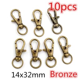 5-10pcs Snap Hook Trigger Clips Buckles For Keychain Lobster Lobster Clasp Hooks for Necklace Key Ring Clasp Jewelry Supplies