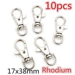 5-10pcs Snap Hook Trigger Clips Buckles For Keychain Lobster Lobster Clasp Hooks for Necklace Key Ring Clasp Jewelry Supplies