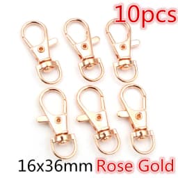 5-10pcs Snap Hook Trigger Clips Buckles For Keychain Lobster Lobster Clasp Hooks for Necklace Key Ring Clasp Jewelry Supplies
