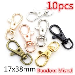 5-10pcs Snap Hook Trigger Clips Buckles For Keychain Lobster Lobster Clasp Hooks for Necklace Key Ring Clasp Jewelry Supplies