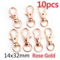 5-10pcs Snap Hook Trigger Clips Buckles For Keychain Lobster Lobster Clasp Hooks for Necklace Key Ring Clasp Jewelry Supplies