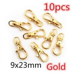 5-10pcs Snap Hook Trigger Clips Buckles For Keychain Lobster Lobster Clasp Hooks for Necklace Key Ring Clasp Jewelry Supplies