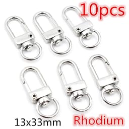 5-10pcs Snap Hook Trigger Clips Buckles For Keychain Lobster Lobster Clasp Hooks for Necklace Key Ring Clasp Jewelry Supplies