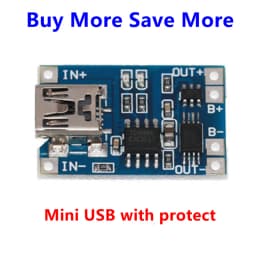 5 PCS Type-c/Micro/Mini USB 5V 1A 18650 TP4056 Lithium Battery Charger Module Charging Board With Protection Dual 1A Li-ion