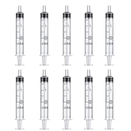 2-20Pcs 1ml-10ml Plastic Reusable Syringe For Measuring Nutrient Hydroponics Kithchen Tool