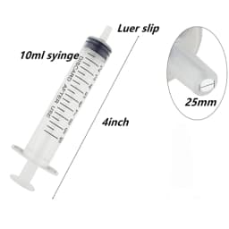 2-20Pcs 1ml-10ml Plastic Reusable Syringe For Measuring Nutrient Hydroponics Kithchen Tool
