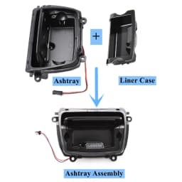 Car ABS Center Console Ashtray Assembly Liner Box Cover For BMW 5 Series F10 F18 520 523 525 528 530 535 2010-2017 51169206347