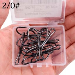 10pcs/box Double Fishing Hook Fly Tying Double Frog Hook Bass Weedless Fishing Asist Hooks Fishhook for Soft Lure Jig Head