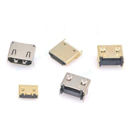 5pcs HDMI HD Interface Connector SMD 19 Pin 19P Vertical Right Angle HDMI Socket Surface Mound PCB Receptacle