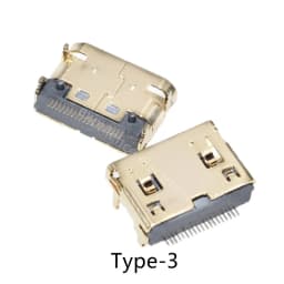 5pcs HDMI HD Interface Connector SMD 19 Pin 19P Vertical Right Angle HDMI Socket Surface Mound PCB Receptacle
