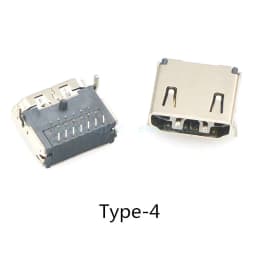 5pcs HDMI HD Interface Connector SMD 19 Pin 19P Vertical Right Angle HDMI Socket Surface Mound PCB Receptacle