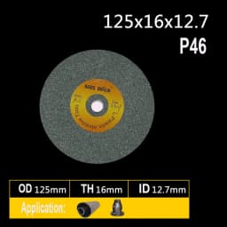 1 piece 125*16*12.7mm Ceramic Abrasive Wheel P46 P60 P80 P120