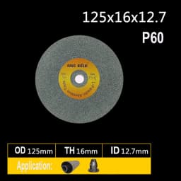 1 piece 125*16*12.7mm Ceramic Abrasive Wheel P46 P60 P80 P120