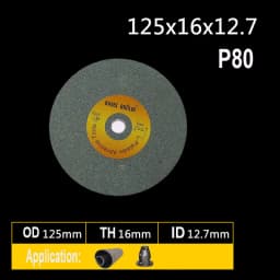 1 piece 125*16*12.7mm Ceramic Abrasive Wheel P46 P60 P80 P120