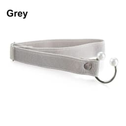 1Pair Women High Heels Adjustable Elastic Shoe Strap Belt U-shaped Pearl Elastic Lazy Shoelace Anti-drop Heels Shoe Accessories