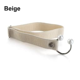 1Pair Women High Heels Adjustable Elastic Shoe Strap Belt U-shaped Pearl Elastic Lazy Shoelace Anti-drop Heels Shoe Accessories