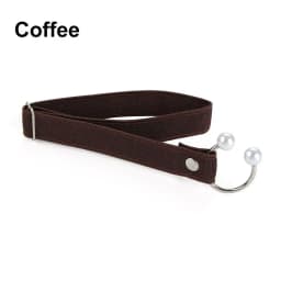 1Pair Women High Heels Adjustable Elastic Shoe Strap Belt U-shaped Pearl Elastic Lazy Shoelace Anti-drop Heels Shoe Accessories