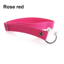 1Pair Women High Heels Adjustable Elastic Shoe Strap Belt U-shaped Pearl Elastic Lazy Shoelace Anti-drop Heels Shoe Accessories