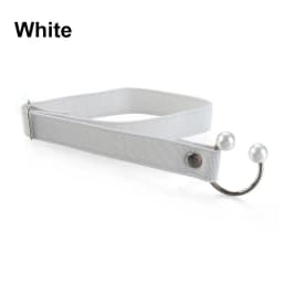 1Pair Women High Heels Adjustable Elastic Shoe Strap Belt U-shaped Pearl Elastic Lazy Shoelace Anti-drop Heels Shoe Accessories