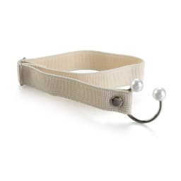 1Pair Women High Heels Adjustable Elastic Shoe Strap Belt U-shaped Pearl Elastic Lazy Shoelace Anti-drop Heels Shoe Accessories