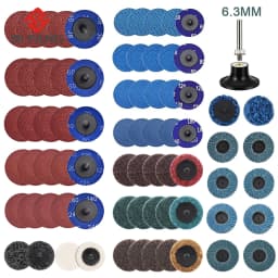 50mm 2 Inch R-type Sanding Discs Roll Lock Surface Sanding Discs Pad Polishing Sandpaper Quick Change Disc For Rotary Tool