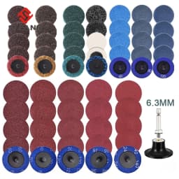 50mm 2 Inch R-type Sanding Discs Roll Lock Surface Sanding Discs Pad Polishing Sandpaper Quick Change Disc For Rotary Tool