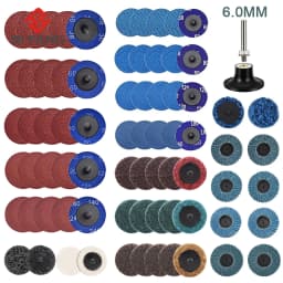 50mm 2 Inch R-type Sanding Discs Roll Lock Surface Sanding Discs Pad Polishing Sandpaper Quick Change Disc For Rotary Tool