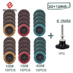 50mm 2 Inch R-type Sanding Discs Roll Lock Surface Sanding Discs Pad Polishing Sandpaper Quick Change Disc For Rotary Tool