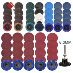50mm 2 Inch R-type Sanding Discs Roll Lock Surface Sanding Discs Pad Polishing Sandpaper Quick Change Disc For Rotary Tool